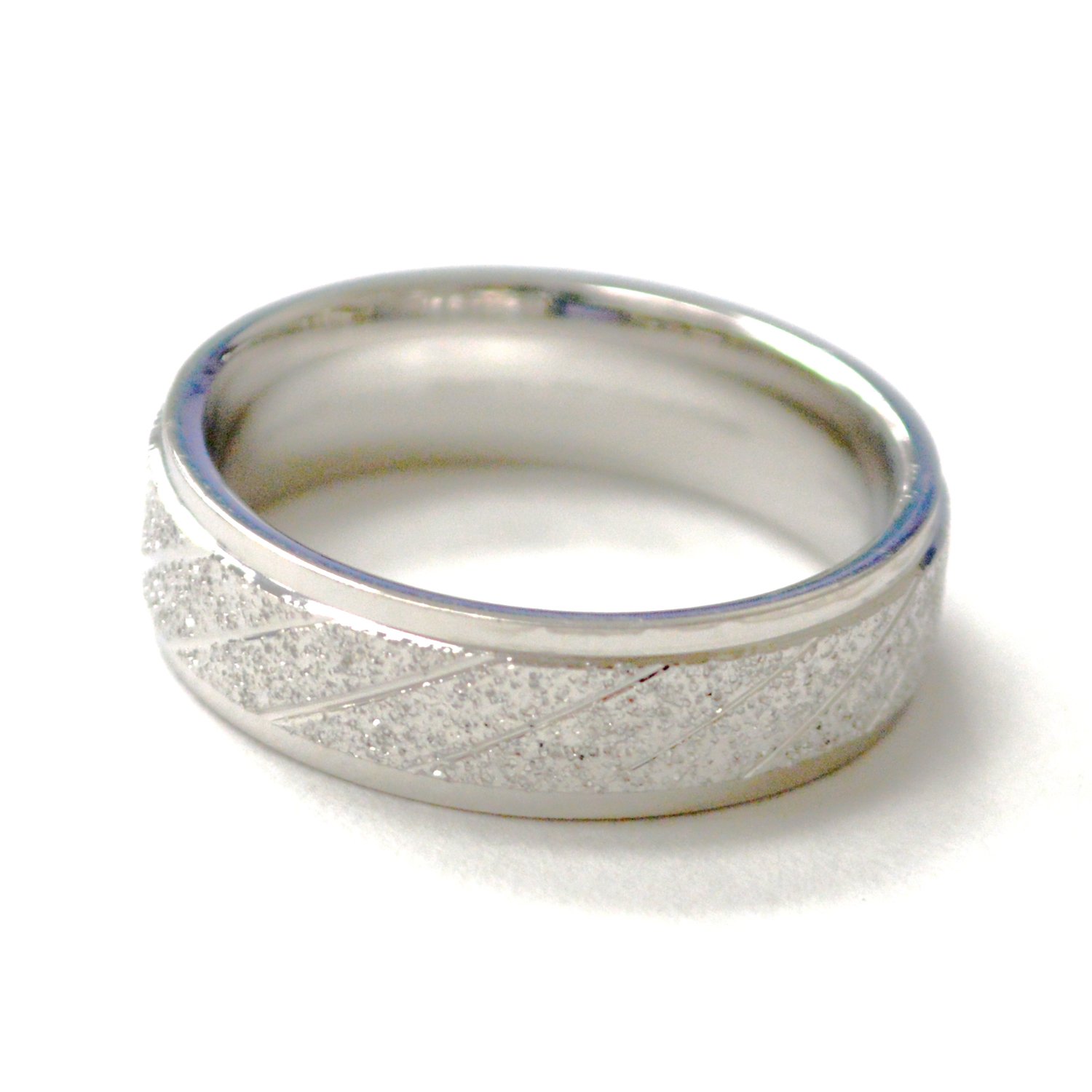 Glitter Stainless Steel Ring 81-1733S